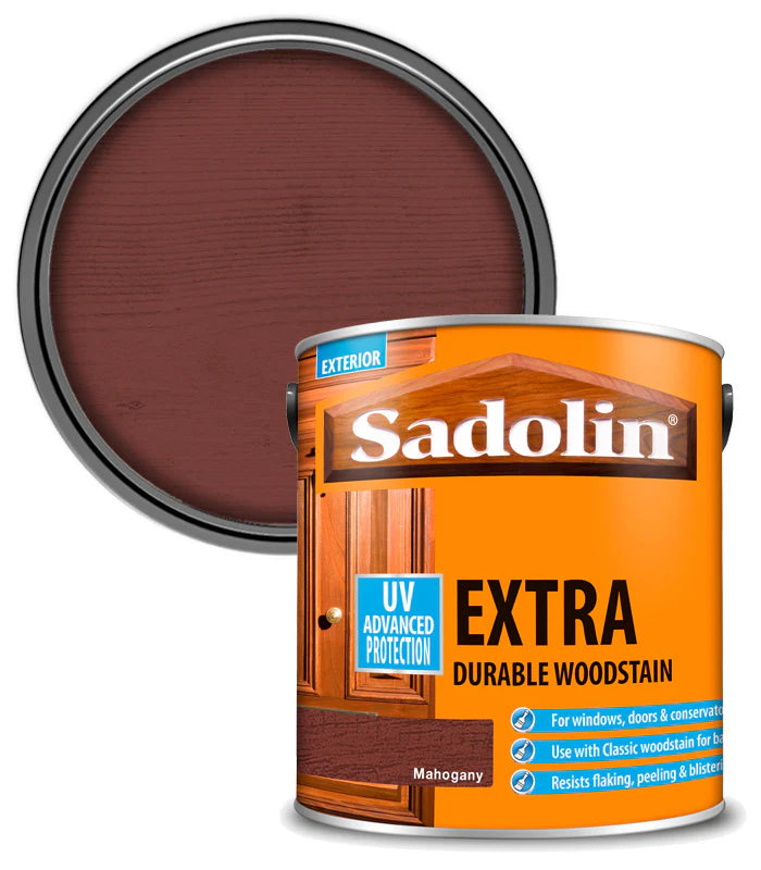 SADOLIN EXTRA DURABLE WOODSTAIN MAHOGANY 2.5L