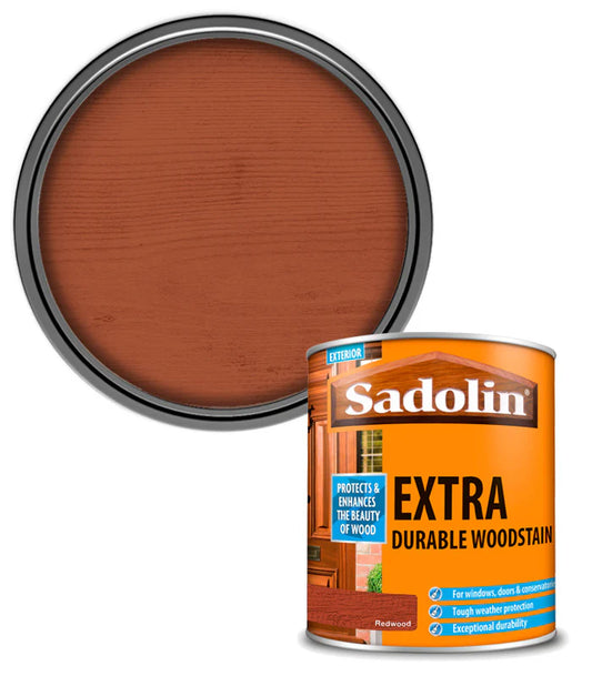 SADOLIN EXTRA DURABLE WOODSTAIN REDWOOD 1L