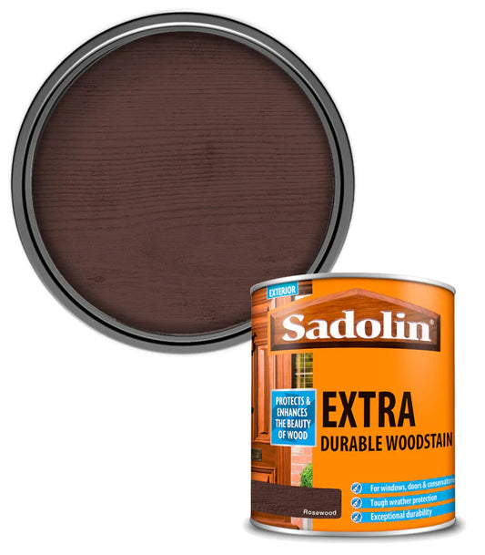 SADOLIN EXTRA DURABLE WOODSTAIN ROSEWOOD 1L
