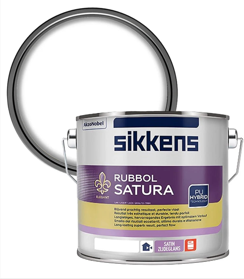 SIKKENS RUBBOL SATURA SATIN WHITE 2.5L