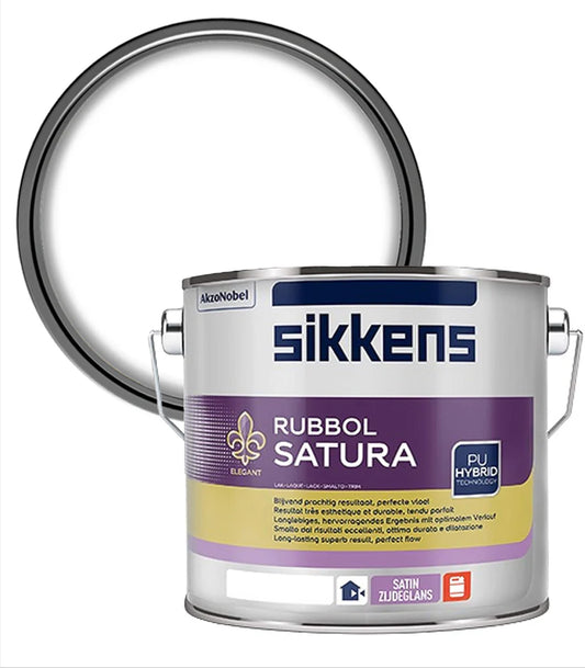 SIKKENS RUBBOL SATURA SATIN WHITE 2.5L