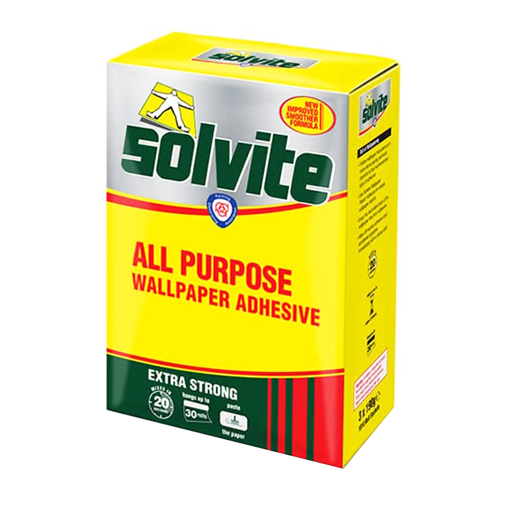 SOLVITE WALLPAPER PASTE 3 X 18 5KG PACK