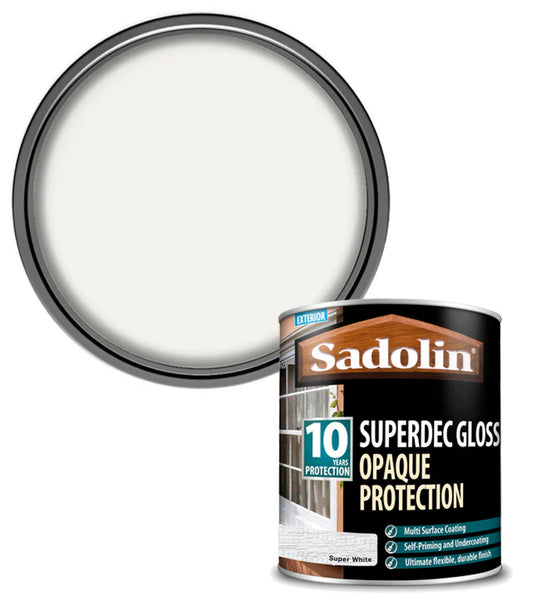SADOLIN SUPERDEC GLOSS SUPER WHITE 1L
