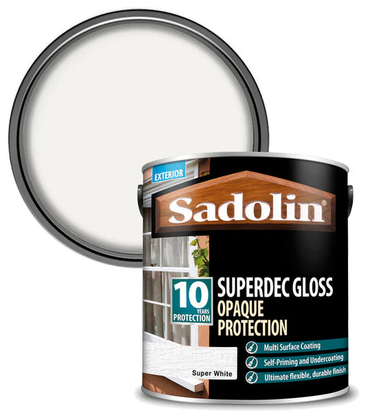 SADOLIN SUPERDEC GLOSS SUPER WHITE 2.5L