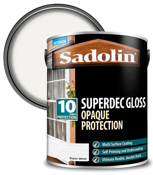 SADOLIN SUPERDEC GLOSS SUPER WHITE 5L