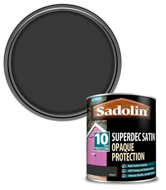 SADOLIN SUPERDEC SATIN BLACK 1L