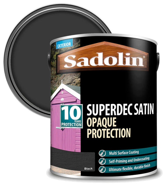 SADOLIN SUPERDEC SATIN BLACK 5L