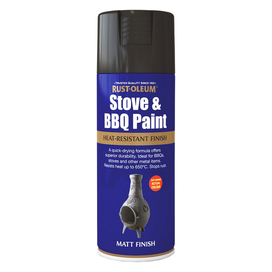 STOVE & BBQ MATT BLACK PAINT 400ML
