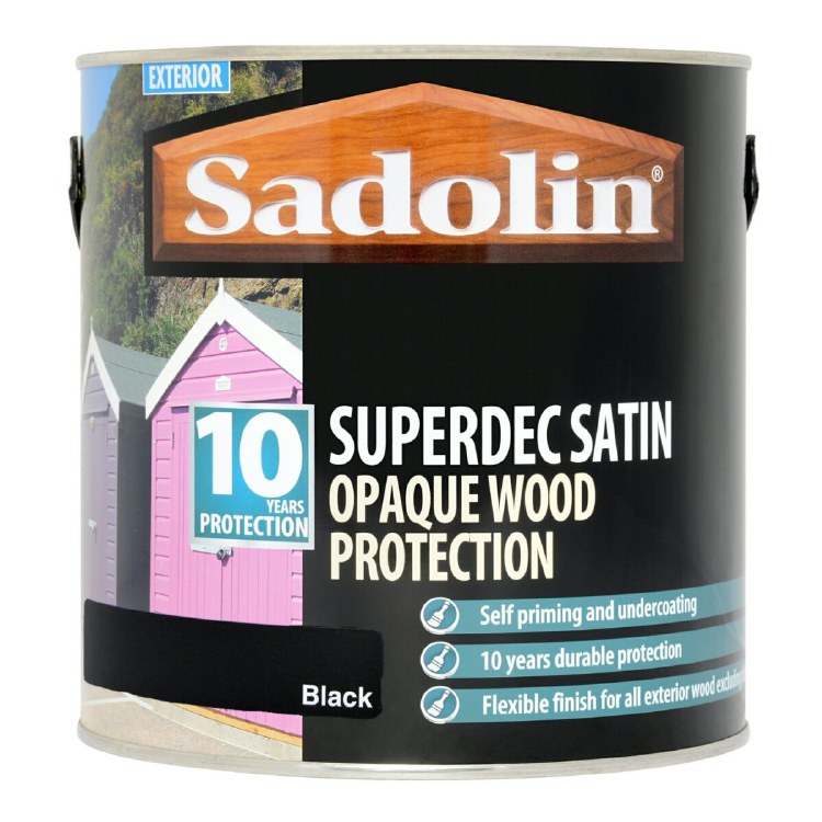 SADOLIN SUPERDEC SATIN BLACK 2.5L