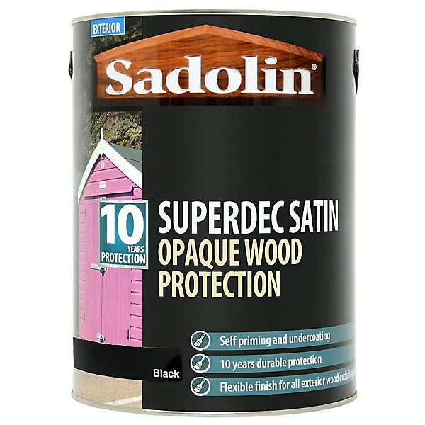 SADOLIN SUPERDEC SATIN BLACK 5L
