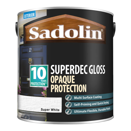 SADOLIN SUPERDEC GLOSS SUPER WHITE 2.5L