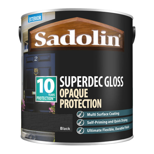 SADOLIN SUPERDEC GLOSS BLACK 2.5L