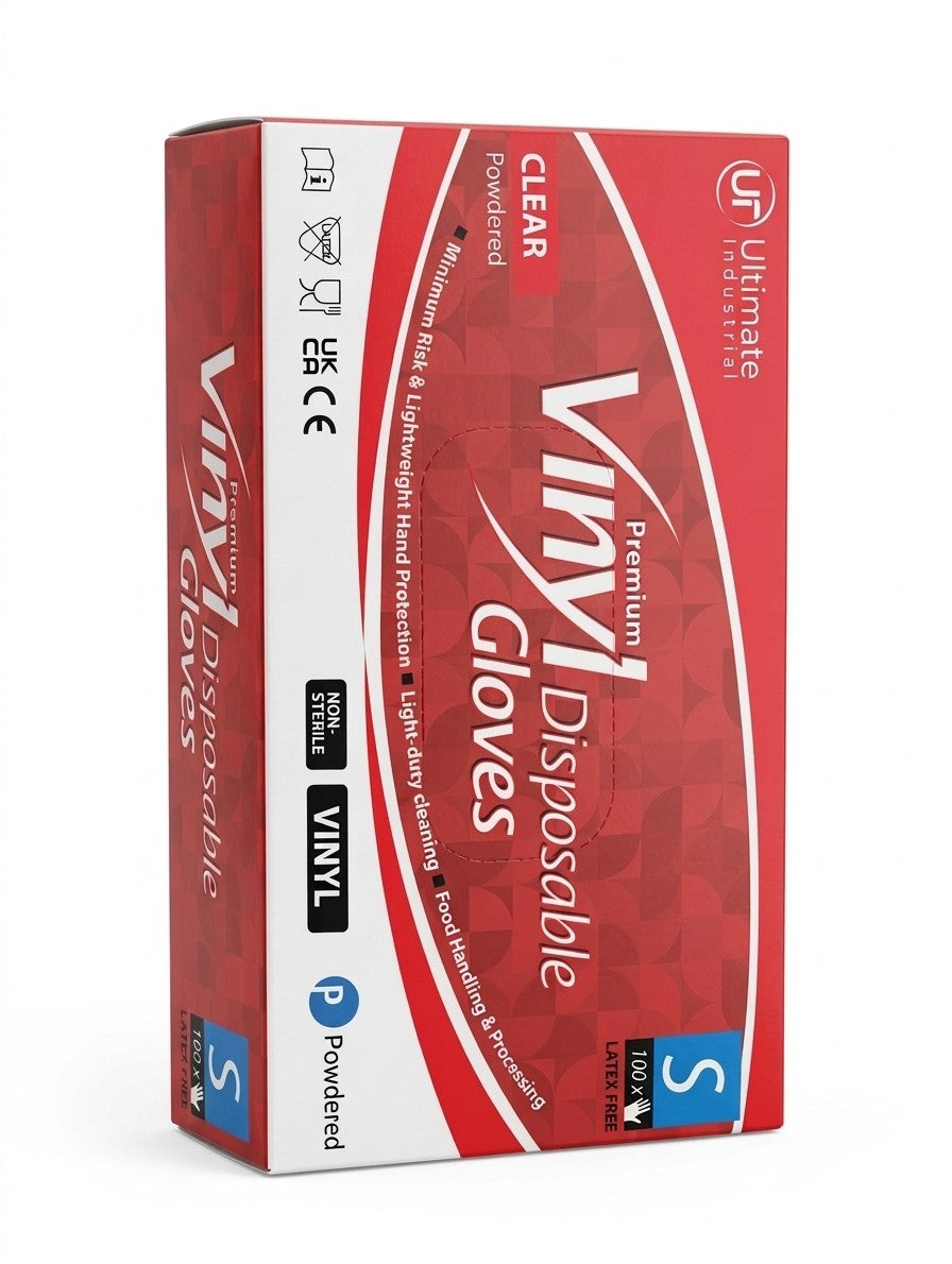 PREMIUM VINYL GLOVES 100PK - SMALL