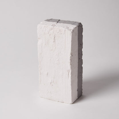 Concrete block on a gray background