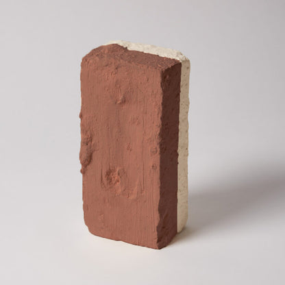 Red brick on a white background