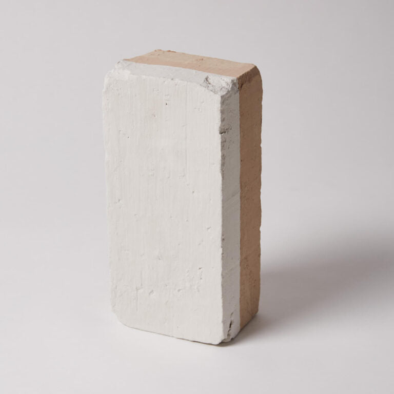 Concrete block on a white background