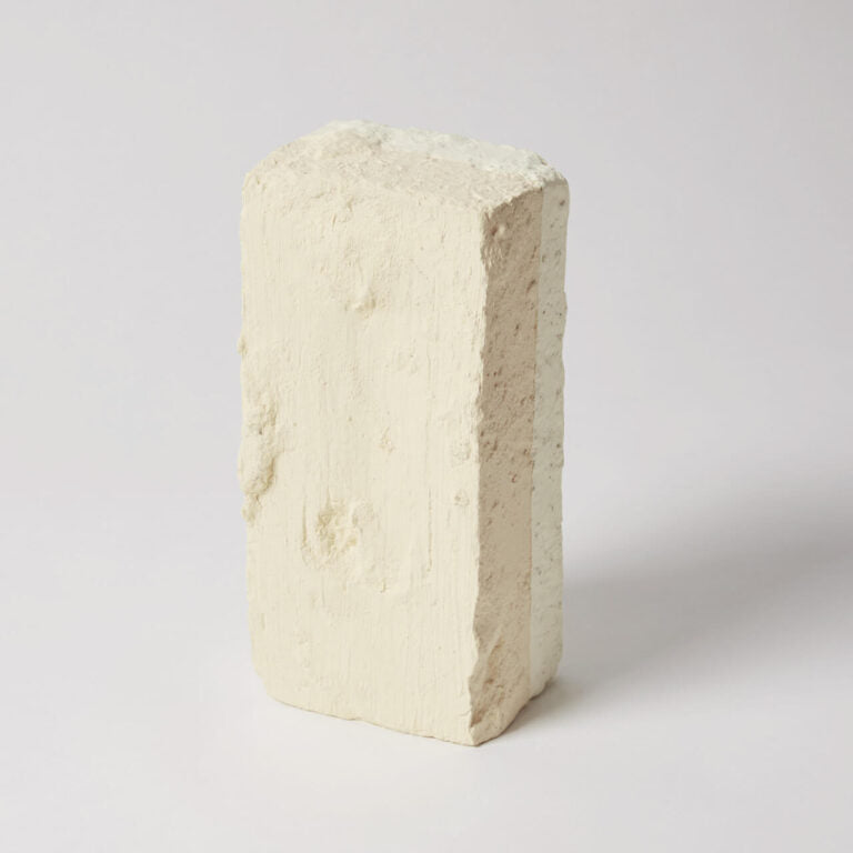 White brick on a light gray background