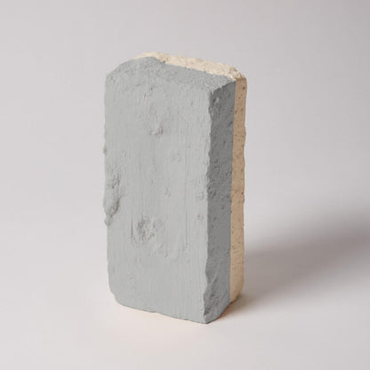 Concrete block on a gray background