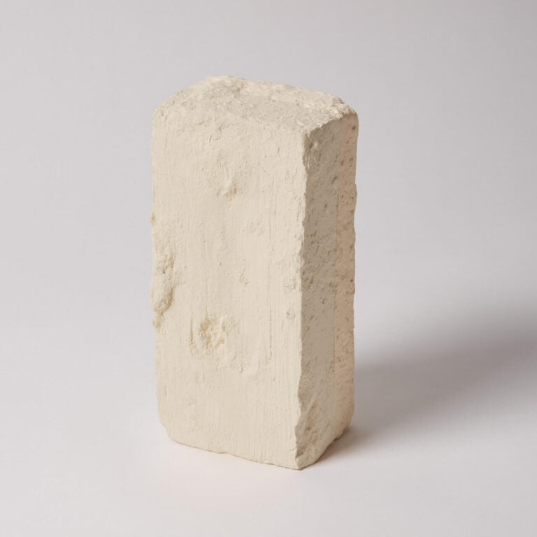 White brick on a light gray background