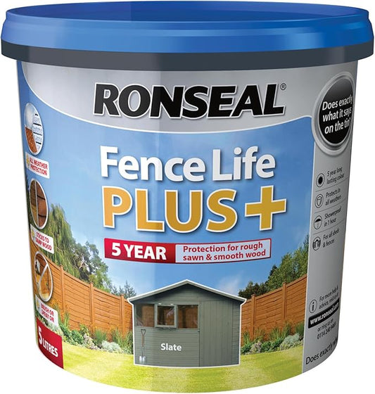 RONSEAL FENCE LIFE PLUS SLATE 5L