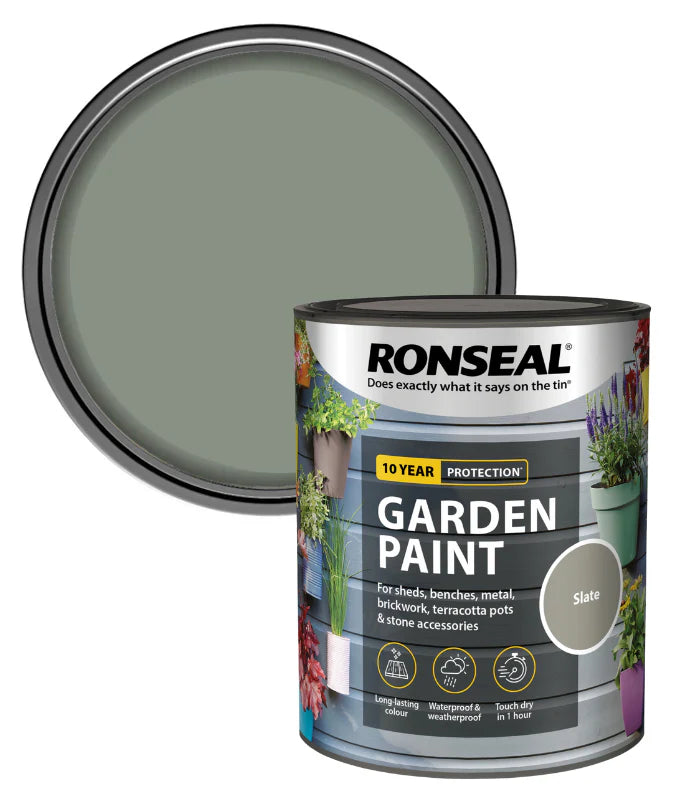 RONSEAL GARDEN PAINT - SLATE 750ML