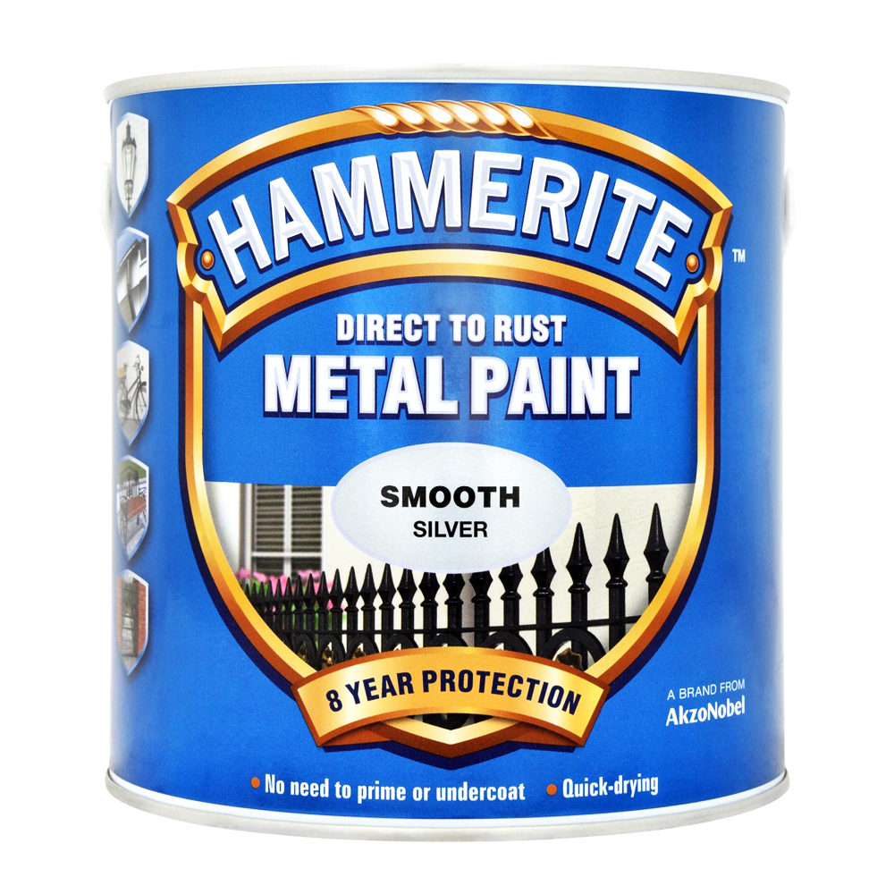 HAMMERITE SMOOTH SILVER 2.5L