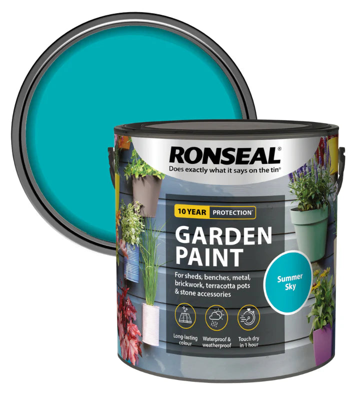 RONSEAL GARDEN PAINT - SUMMER SKY 2.5L