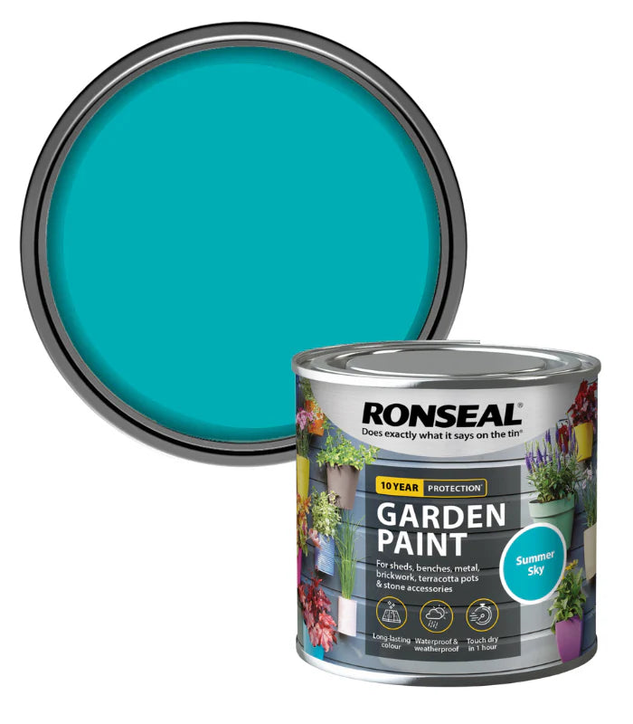 RONSEAL GARDEN PAINT - SUMMER SKY 250ML