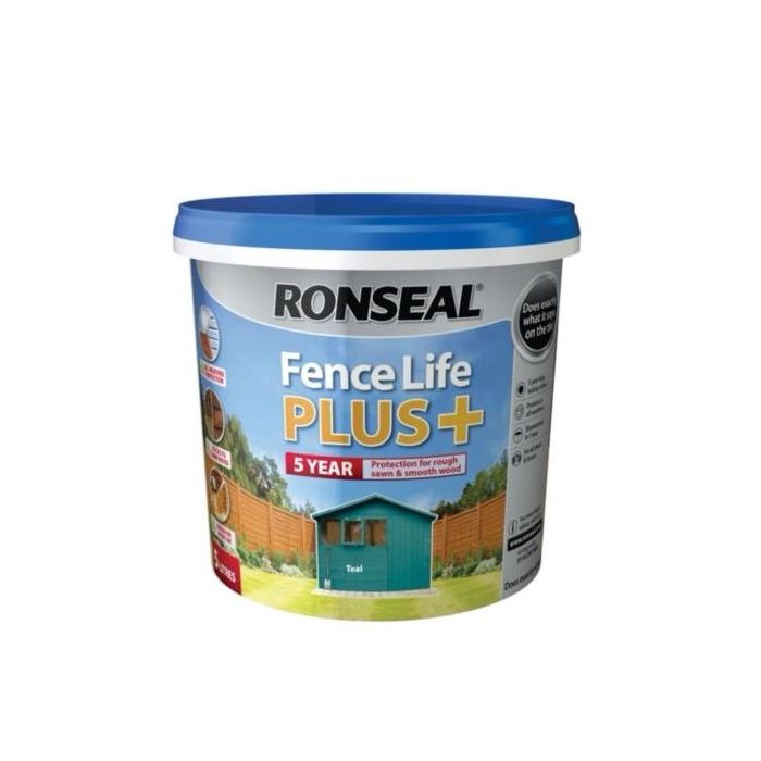 RONSEAL FENCE LIFE PLUS TEAL 5L