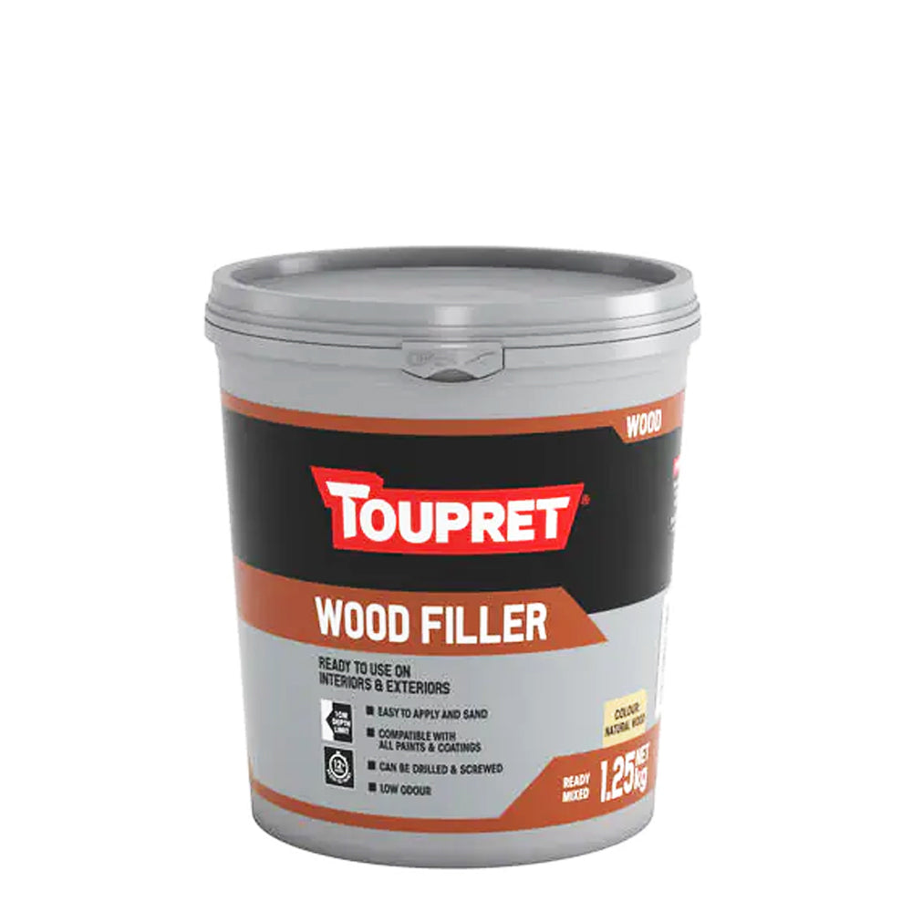 TOUPRET WOOD FILLER NATURAL 1.25KG