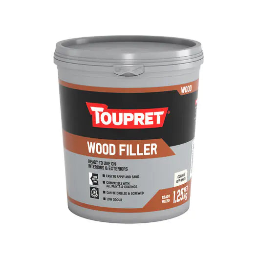 TOUPRET WOOD FILLER (OFF WHITE) 1.25KG