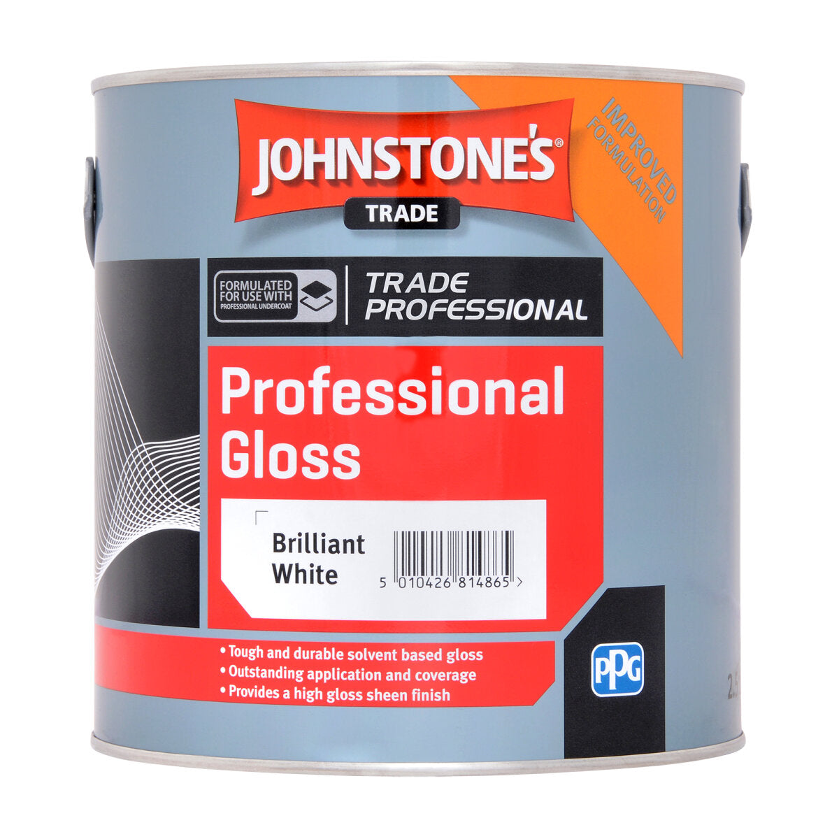 JOHNSTONE'S PROFESSIONAL GLOSS BRILLIANT WHITE 2.5L