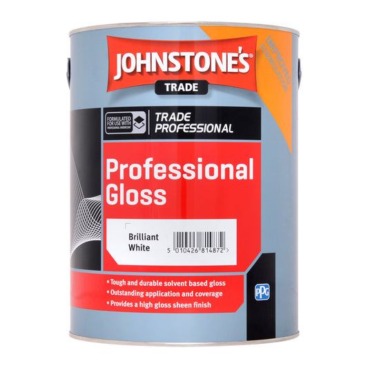 JOHNSTONE'S PROFESSIONAL GLOSS BRILLIANT WHITE 5L