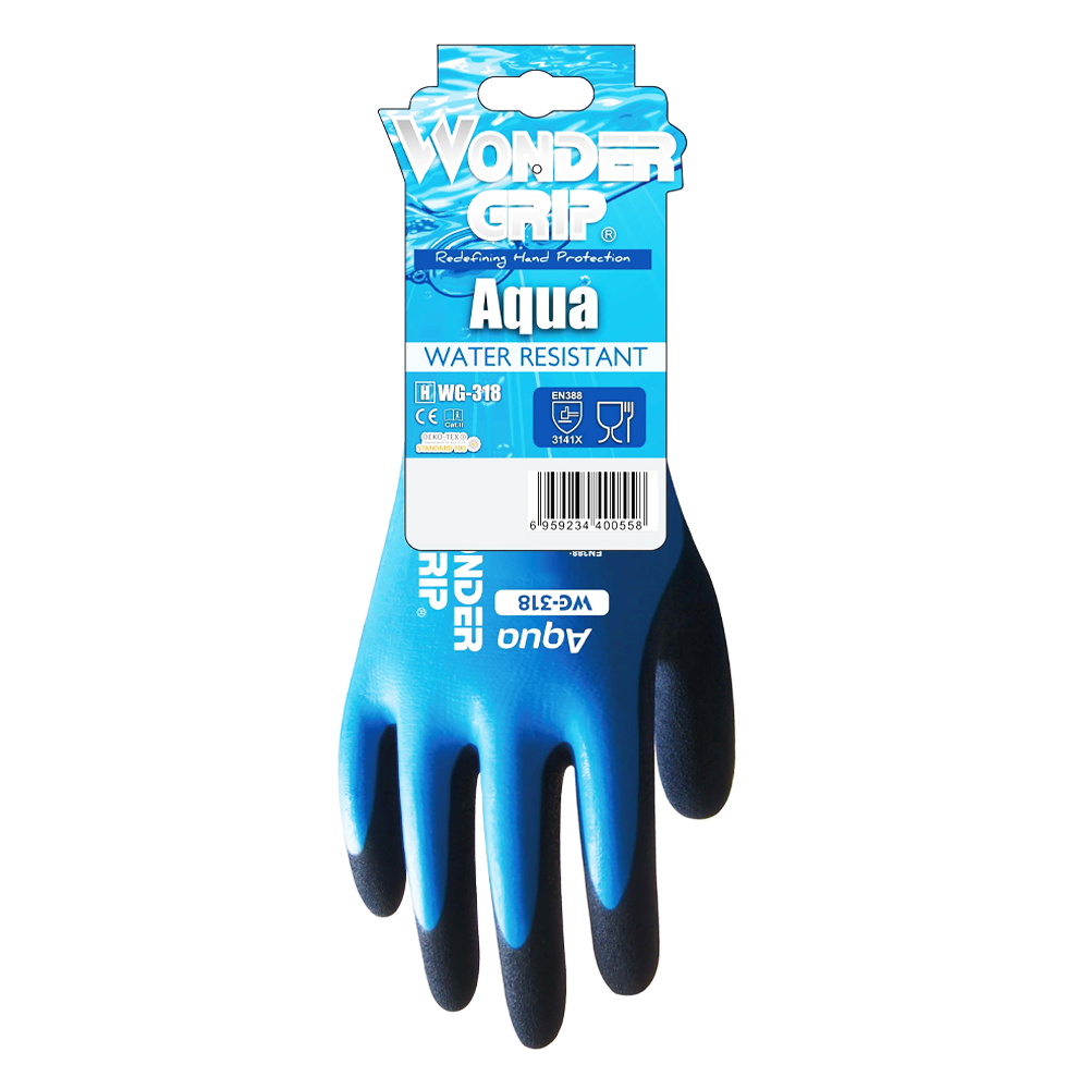 WONDER GRIP AQUA GRIP 2O GLOVES SIZE 10/XL