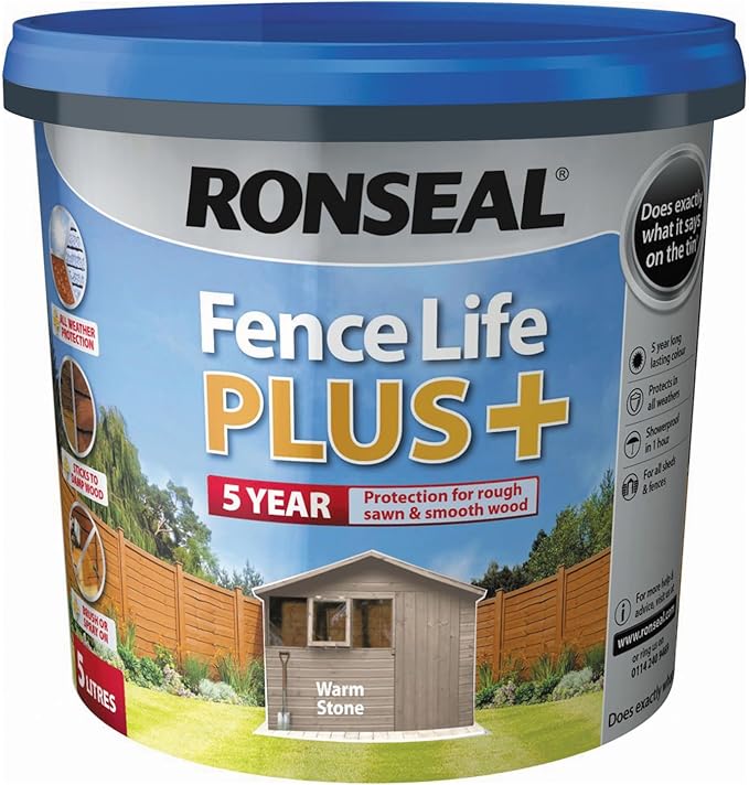 RONSEAL FENCE LIFE PLUS WARM STONE 5L