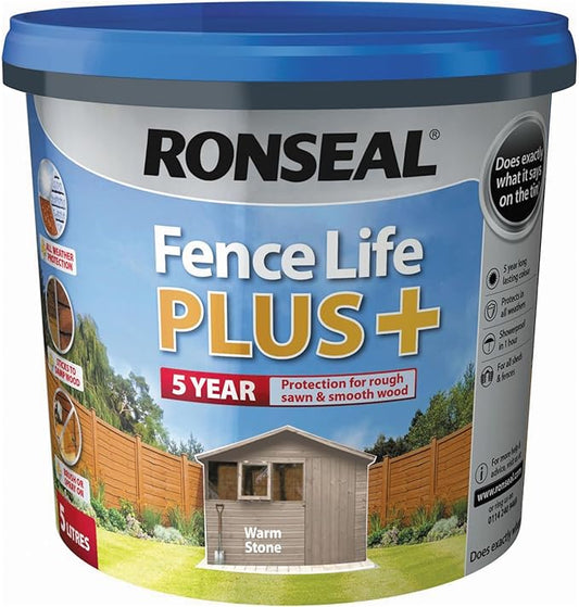 RONSEAL FENCE LIFE PLUS WARM STONE 5L