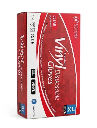 PREMIUM VINYL GLOVES 100PK - XLARGE
