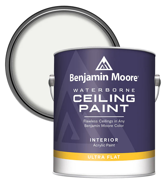 BENJAMIN MOORE CEILING ULTRA FLAT SUPER WHITE - 1 GALLON (3.78L)