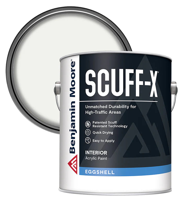 BENJAMIN MOORE SCUFF-X SUPER WHITE EGGSHELL - 1 GALLON (3.78L)