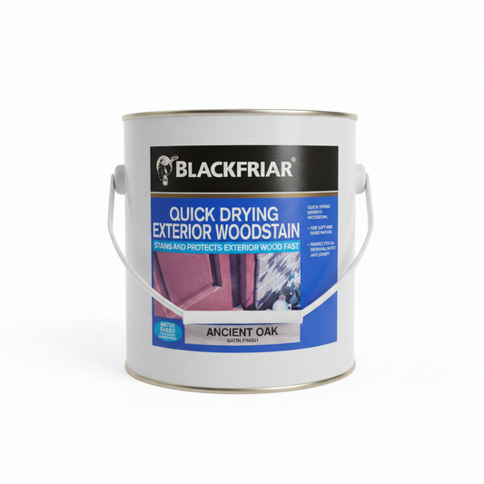 Blackfriar Quick Drying Exterior Woodstain - Ancient Oak, handle lowered