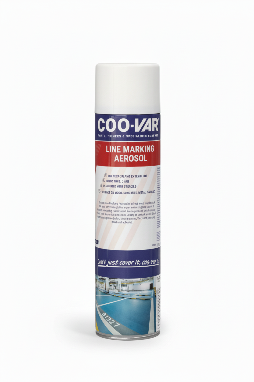 Coo-Var Line Marking Aerosol - White Lid