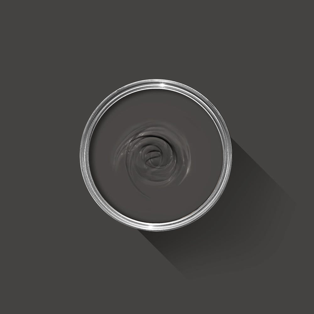 Clear glass with a silver rim on a dark gray background