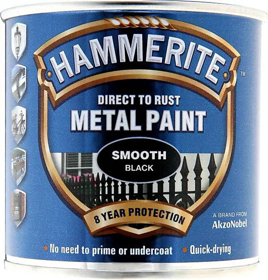 HAMMERITE SMOOTH DIRECT TO RUST METAL PAINT 250ML