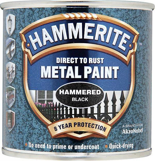HAMMEREITE HAMMERED DIRECT TO RUST METAL PAINT 250ML