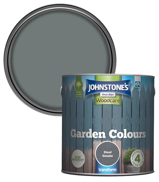 JOHNSTONE'S GARDEN COLOURS - STEEL SMOKE  2.5L