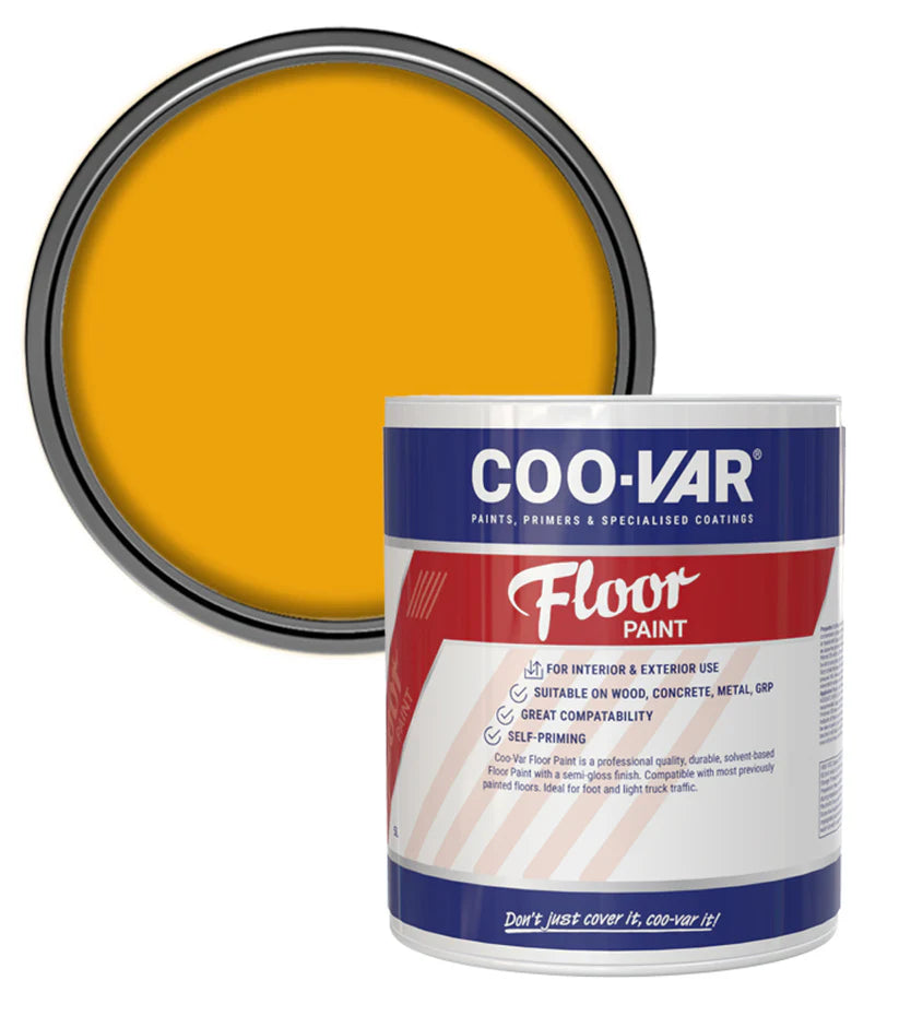 COO-VAR FLOOR PAINT - SAFETY YELLOW 2.5L