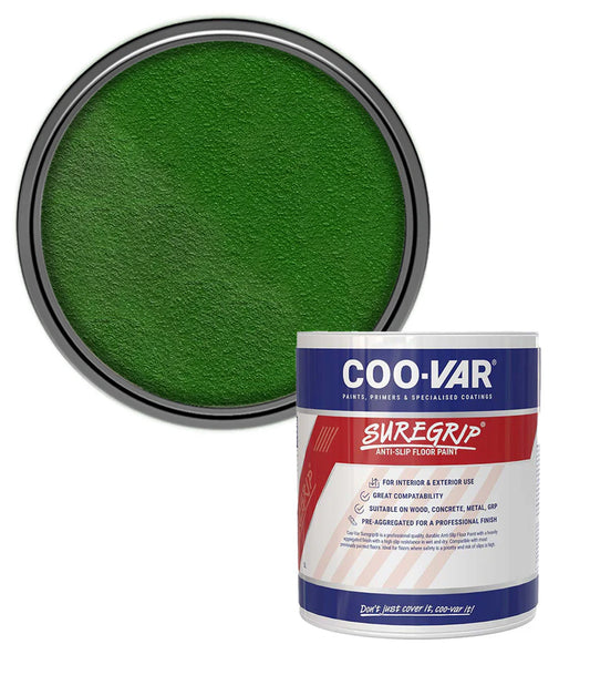 COO-VAR SUREGRIP ANTI SLIP FLOOR PAINT - GREEN 1L
