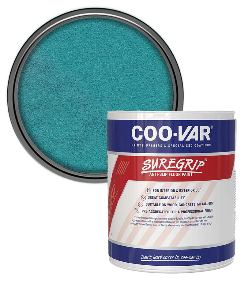 COO-VAR SUREGRIP ANTI SLIP FLOOR PAINT - BLUE 2.5L