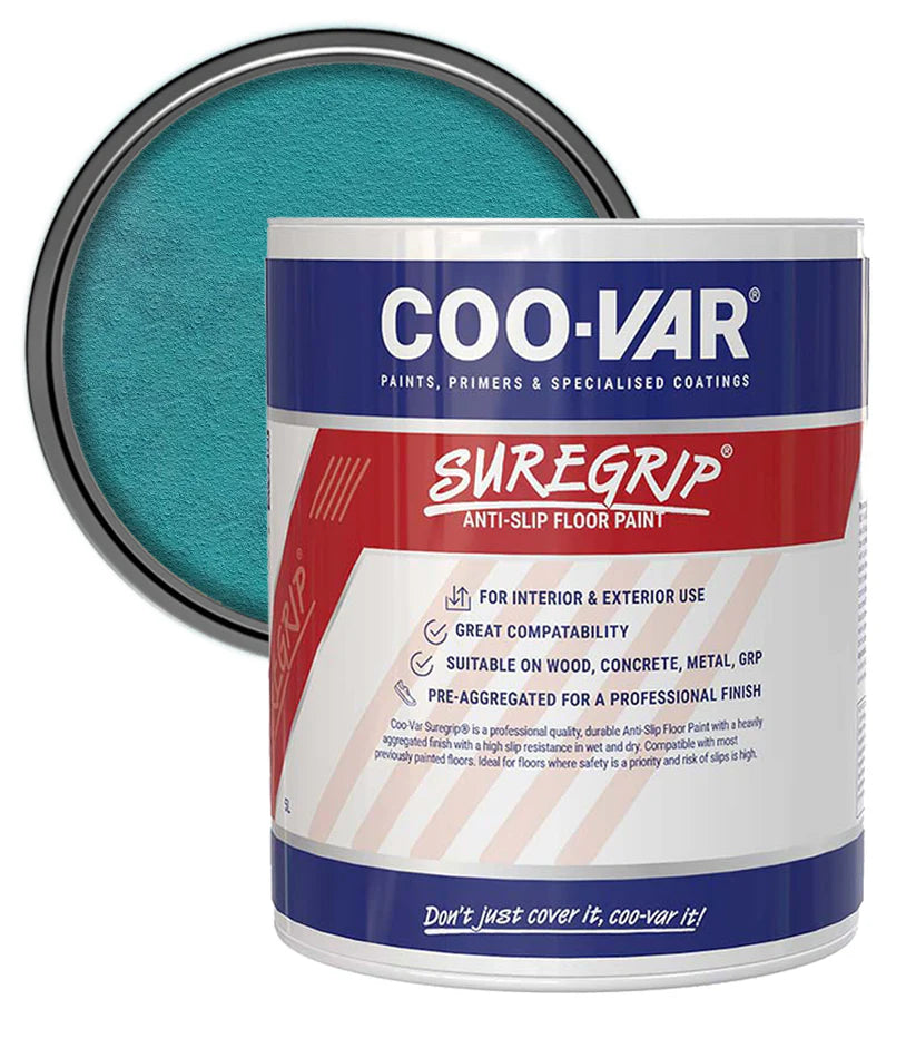 COO-VAR SUREGRIP ANTI SLIP FLOOR PAINT - BLUE 5L