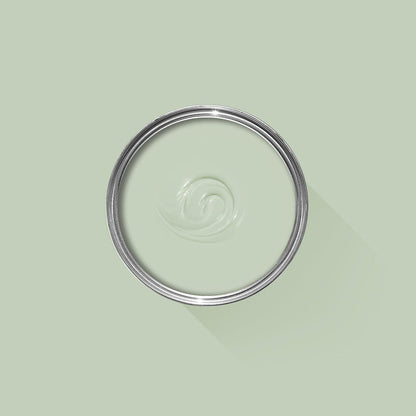 Clear glass lid on a light green background